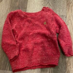 Baby Gap red sweater, cotton, sz 12-18 mo